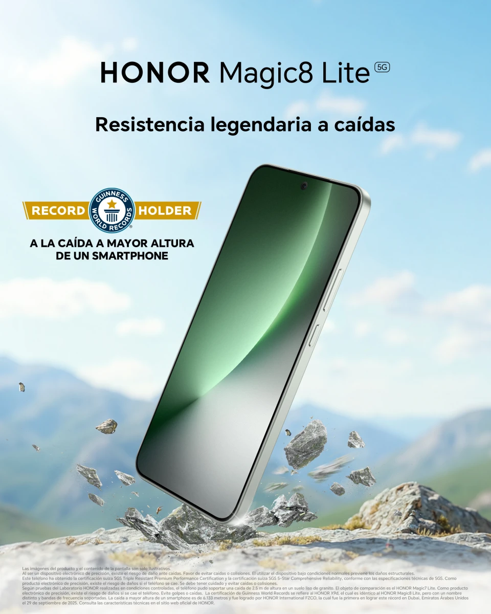 HONOR MAGIC8 LITE 8GB+256GB DUAL CARD OM US - BLACK - 12